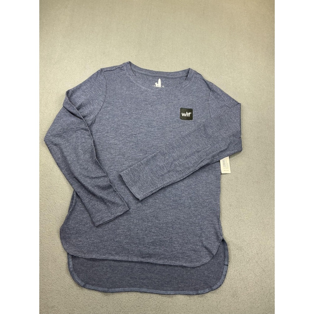Johnnie-O‎ Addison Shirt Womens Medium Navy Cotton Modal Long Sleeve Tunic Top